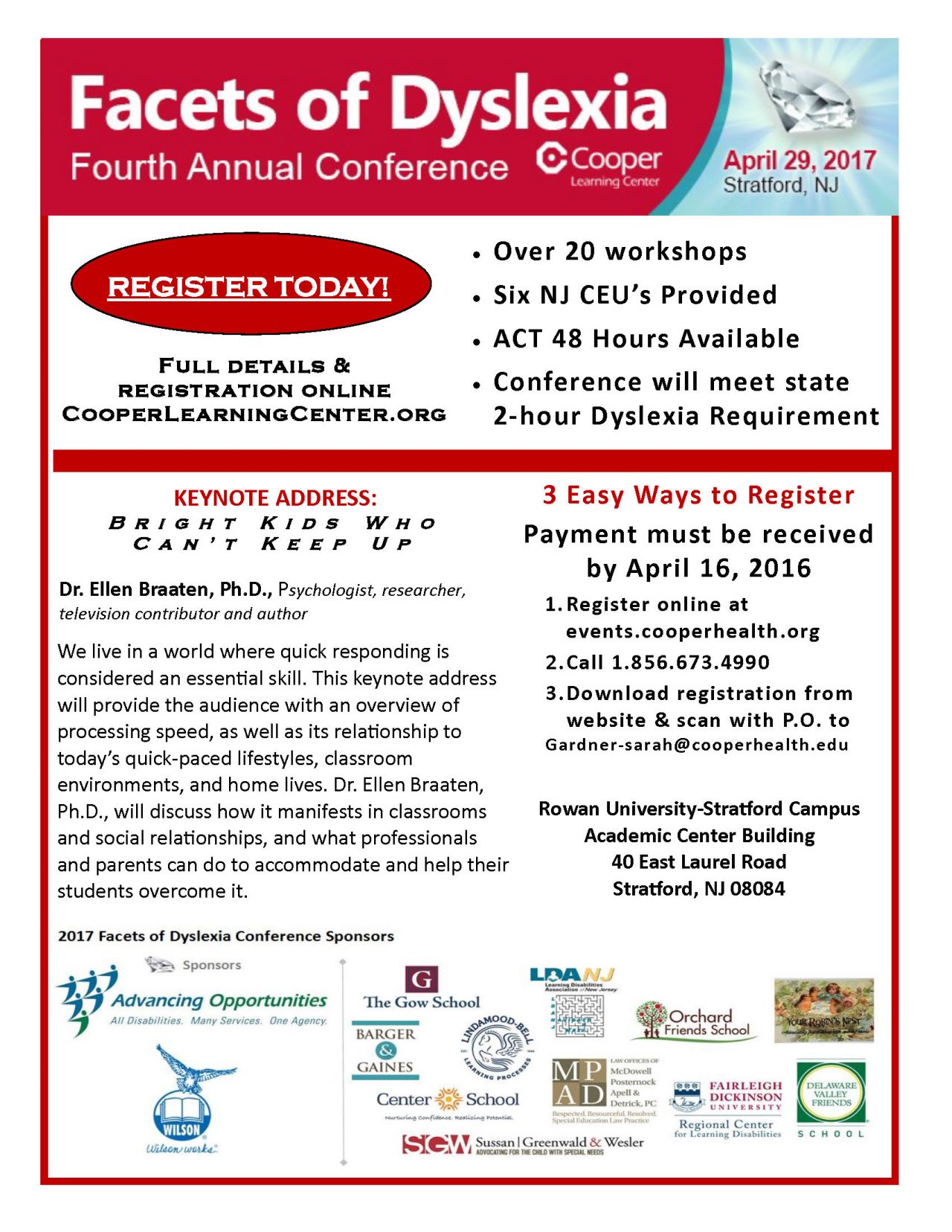 We'll Be at the Facets of Dyslexia Conference Advancing Opportunities