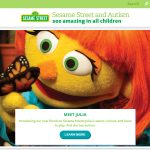 Julia is a Sesame Street Muppet with autism - autistic