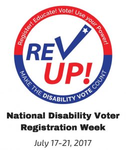 REV UP! self-advocacy campaign among people with disabilities to use their right to vote 