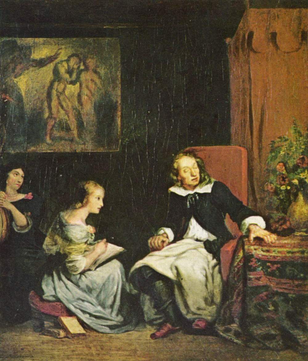 John Milton Dictates To His Daughters Eugene Delacroix Advancing Opportunities